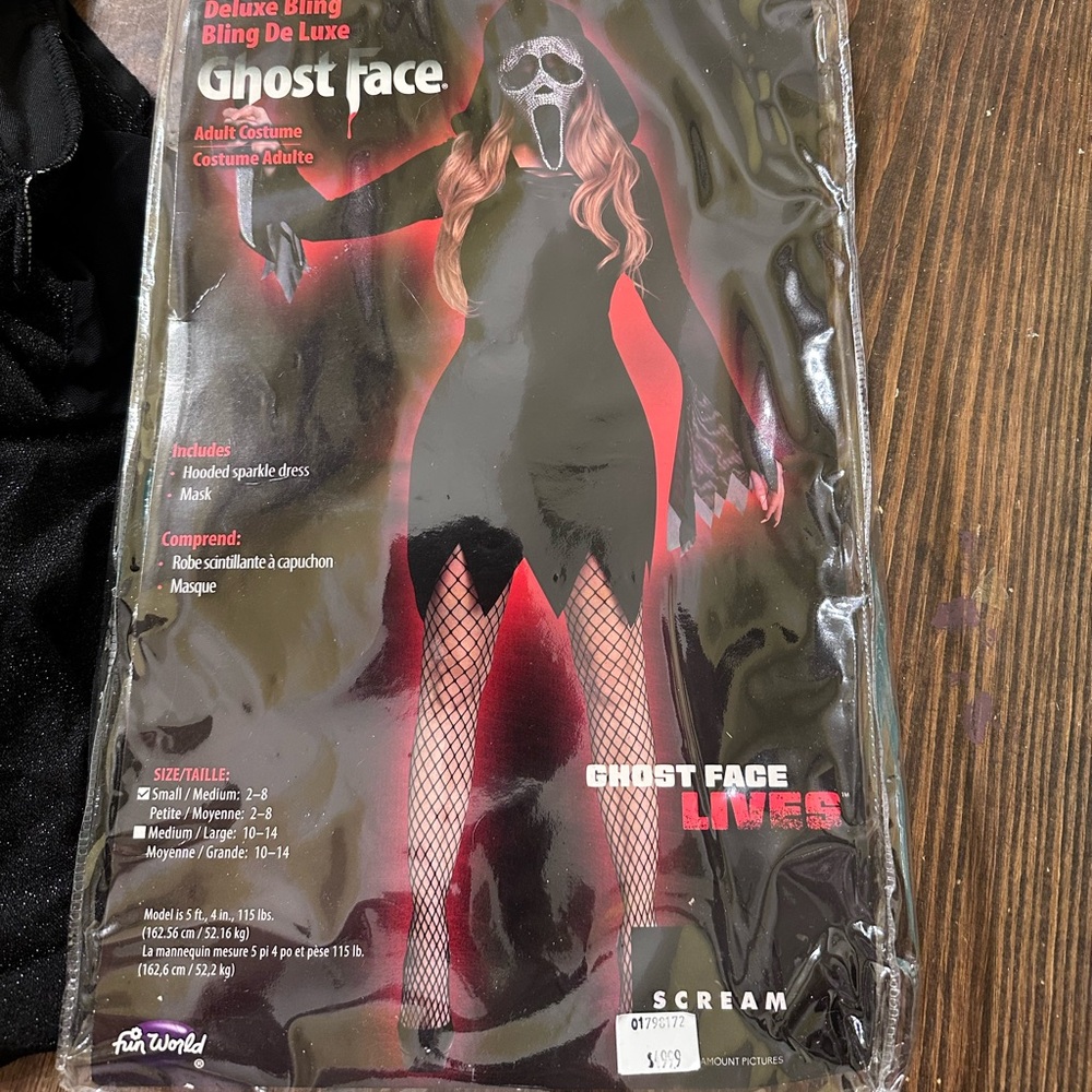 Ghost Face Deluxe Bling Costume